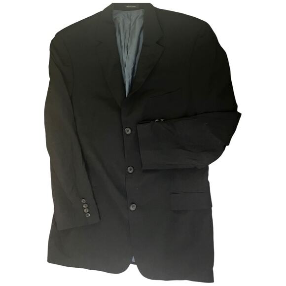 Hugo Boss black blazer virgin wool blend Scorsese Movie Jacket 46L - Picture 1 of 7